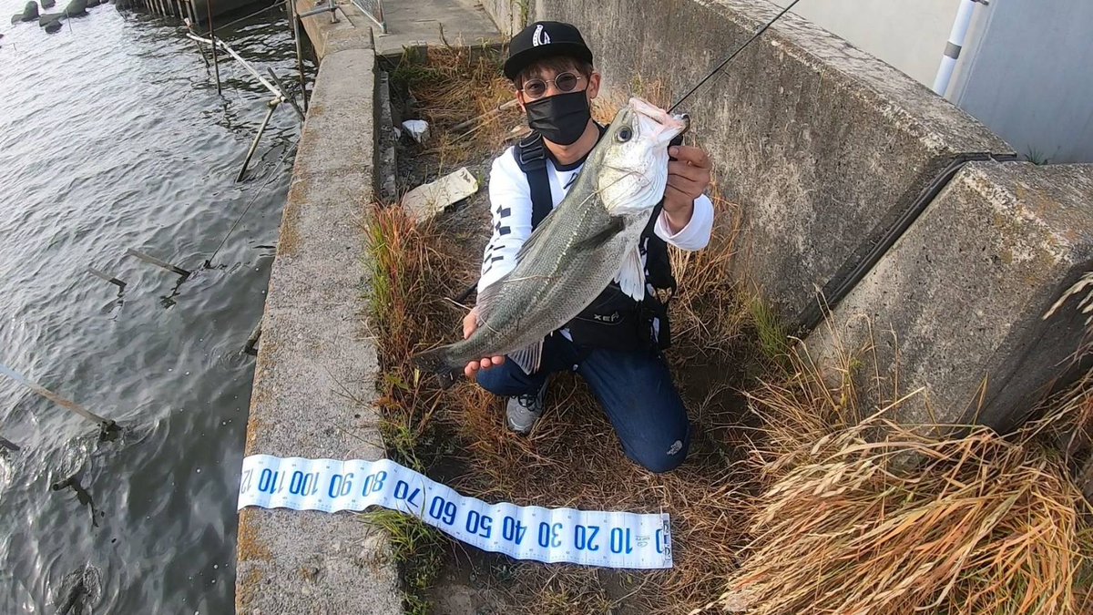 今日シーバス釣りたいなぁ〜と思って釣りに行ってみたら釣れたよぉ〜‼️（笑）
Jacksonテッパンバイブ‼️
今年初シーバス😁✨