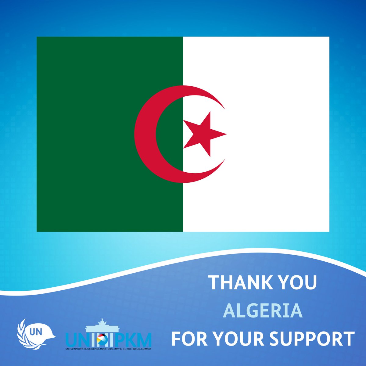 UNPeacekeeping's tweet image. Algeria pledged to deliver programs to enhance the capabilities & safety of @UN Peacekeeping personnel in the fields of anti-personnel demining, forensic investigation, security in the use of telecommunication systems & military medicine. #PKMinisterial @UNMAS @UNPOL @Algeria_MFA