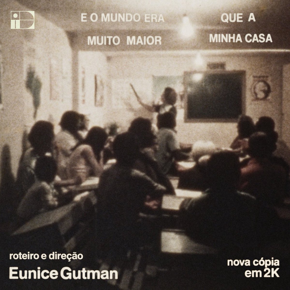 A Cinelimite apresenta uma nova cópia em 2K do filme E o Mundo Era Muito Maior que a Minha Casa (1976), de Eunice Gutman.

O filme marca a estreia de Eunice na direção, em um documentário sobre a alfabetização de alfabetização de adultos na zona rural do Rio de Janeiro.