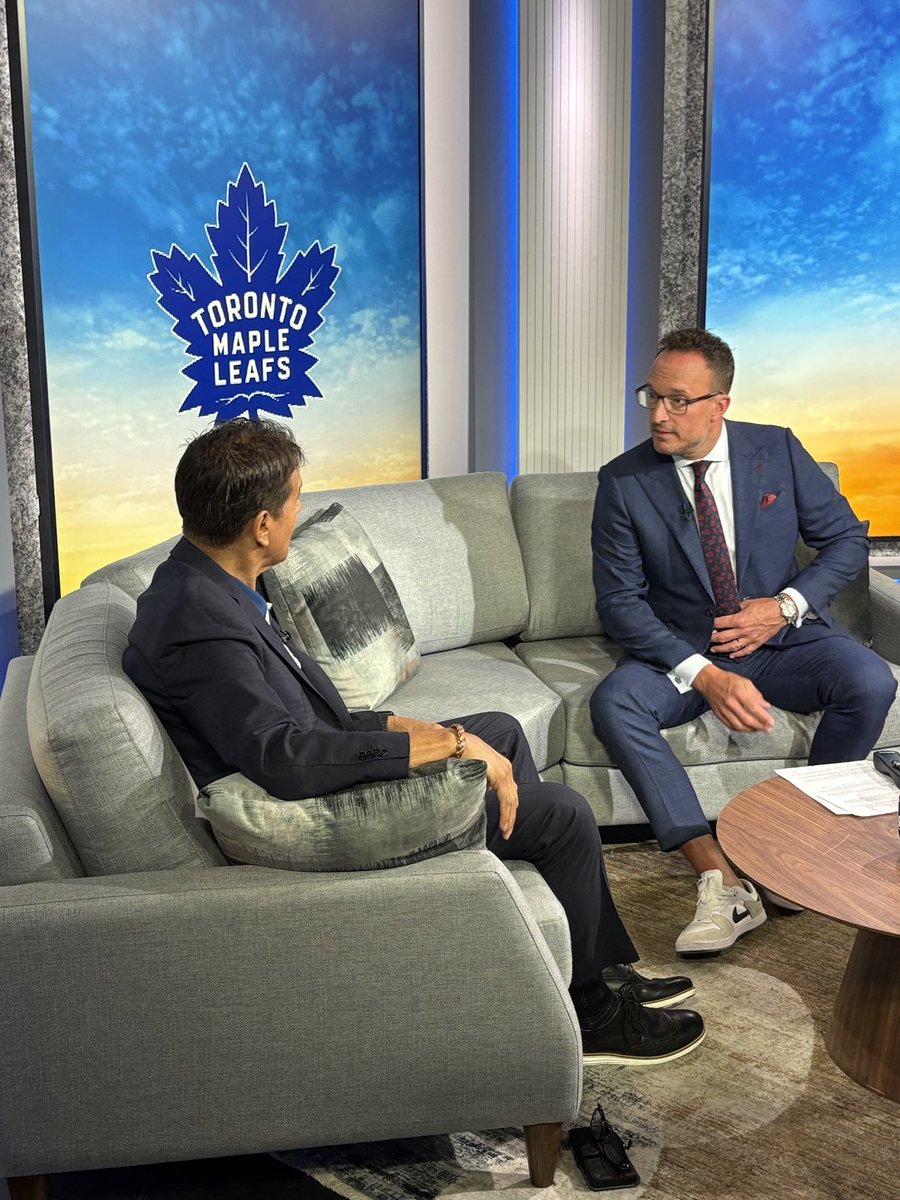 In-studio ⁦<a href="/CP24Breakfast/">CP24 Breakfast</a>⁩ with ⁦<a href="/NewsguyNick/">Nick Dixon</a>⁩ and Coach ⁦<a href="/TedNolan/">Ted Nolan</a>⁩ talking #Leafs playoffs and his journey with multiple myeloma ⁦<a href="/MyelomaCanada/">Myeloma Canada</a>⁩