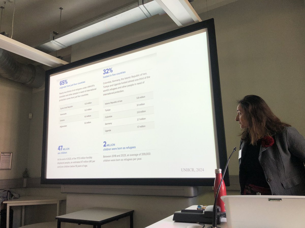 First session after lunch for Day 1 of #unimignet25 is the brilliant <a href="/ErminiaColucci/">Erminia Colucci👣</a> on the challenging but important subject of suicide prevention initiatives and prevalence rates amongst asylum seekers. Delighted to be Chairing this panel