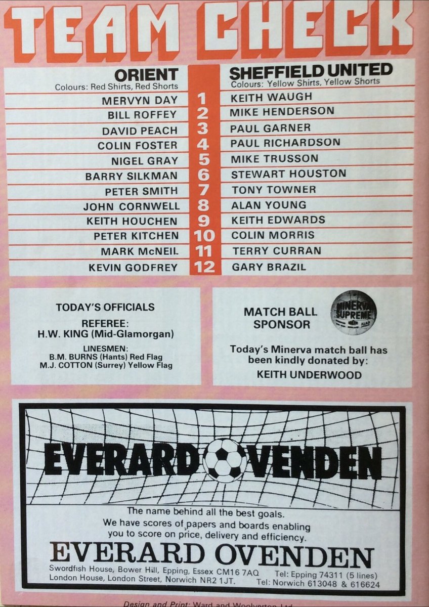 Old Orient Pics (@oldospics) on Twitter photo OTD 1983 Div 3 - Orient 4-1 Sheffield United Att 4,468 #LOFC (Houchen, <a href="/orientlegend/">Peter Kitchen</a>, Godfrey, Roffey) #SUFC OTD 1983 Div 3 - Orient 4-1 Sheffield United Att 4,468 #LOFC (Houchen, <a href="/orientlegend/">Peter Kitchen</a>, Godfrey, Roffey) #SUFC