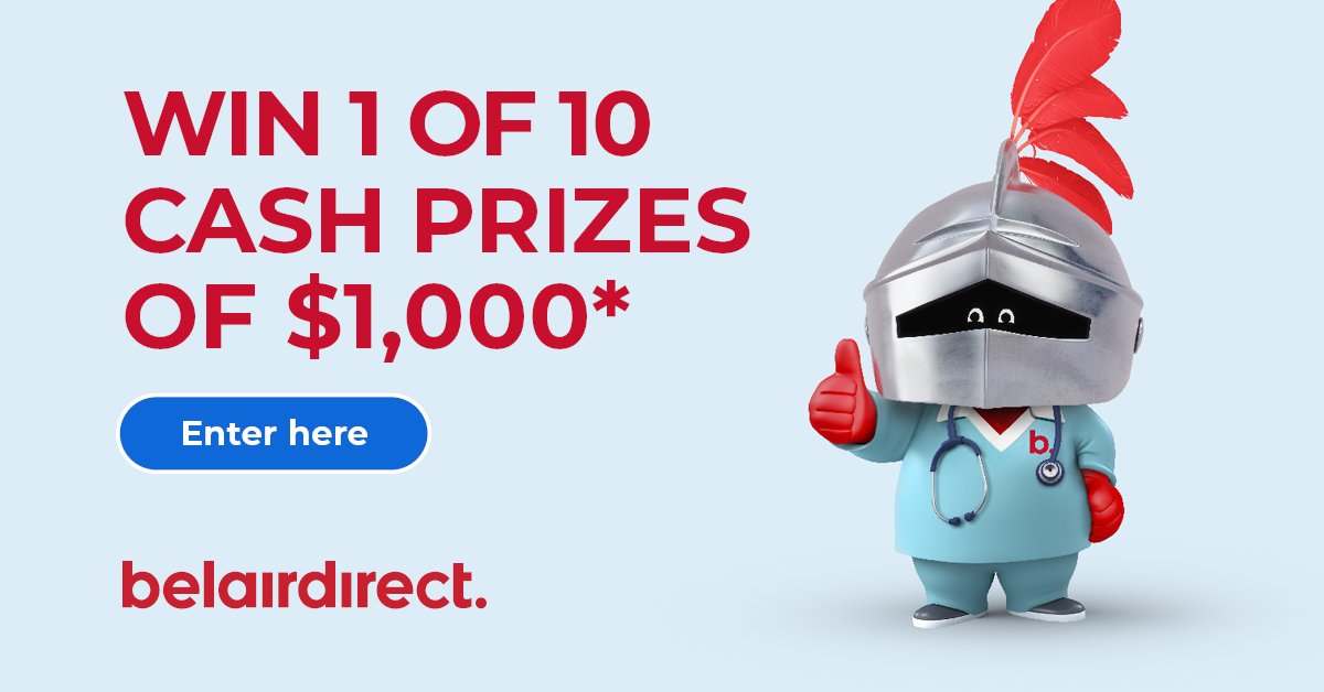 ontarionurses's tweet image. To show their appreciation this National Nursing Week, belairdirect is giving away ten $1,000 prizes to nurses. Visit belairdirect.com/nurses2025 for your chance to win!