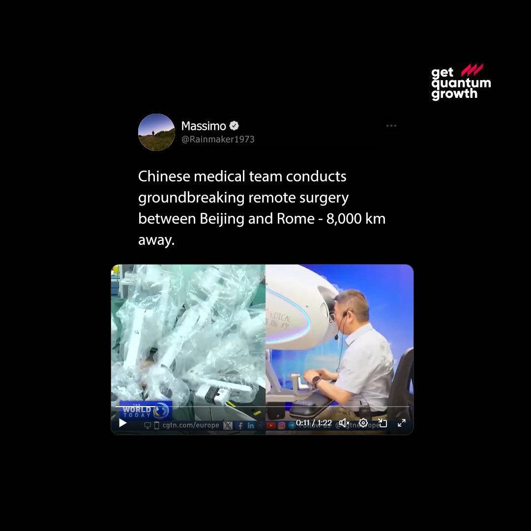 techtrackdata's tweet image. Groundbreaking 8,000 km remote surgery from Beijing to Rome proves the future of telemedicine is here! 🌍⚕️ #RemoteSurgery #MedicalInnovation #Telemedicine #HealthcareTech #SurgicalBreakthrough #GlobalHealthcare #China #Italy
