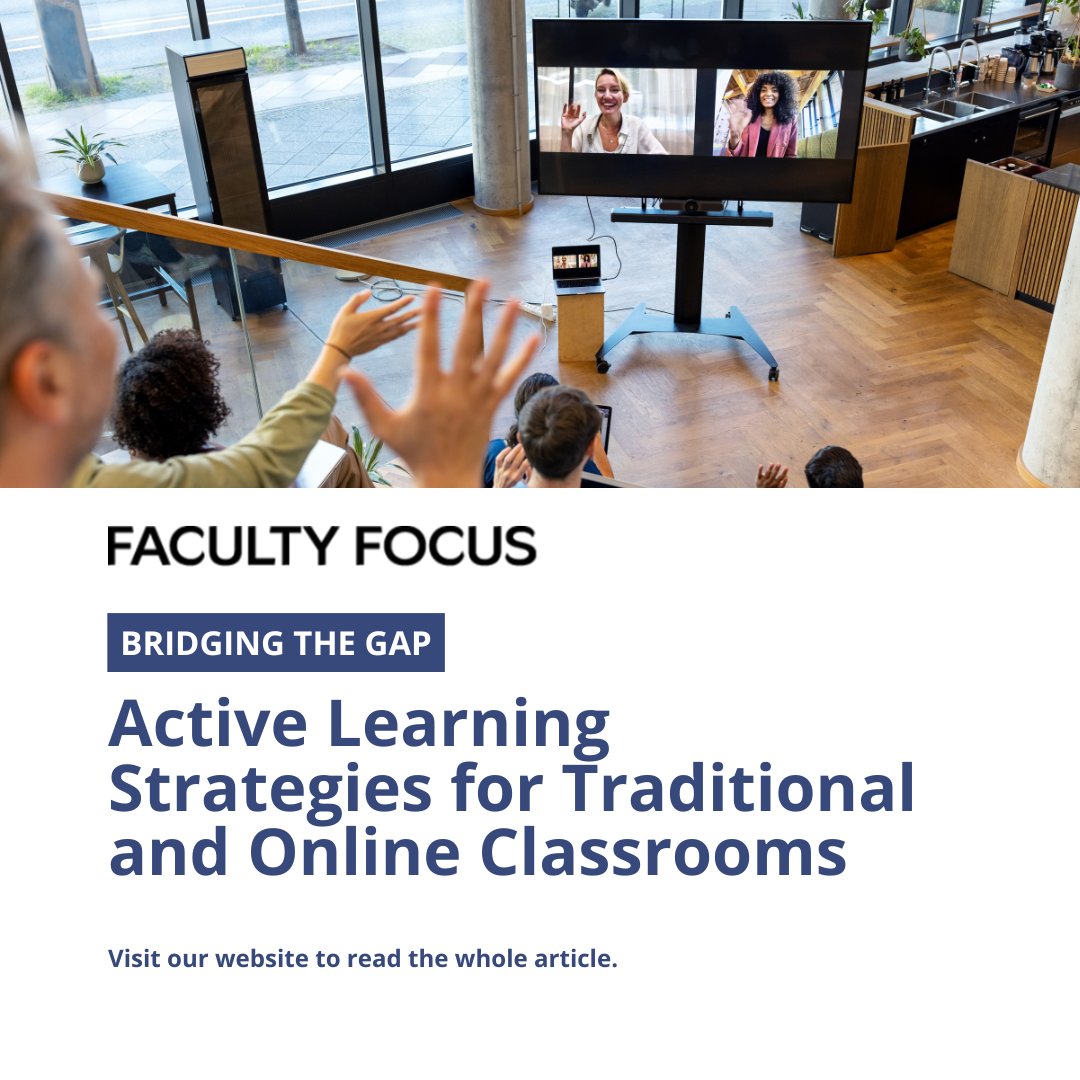 How do you ignite active learning in both face-to-face and online classrooms? 

One educator shares real-world strategies for bridging the engagement gap across modalities.

👉 Read the full article on Faculty Focus.
facultyfocus.com