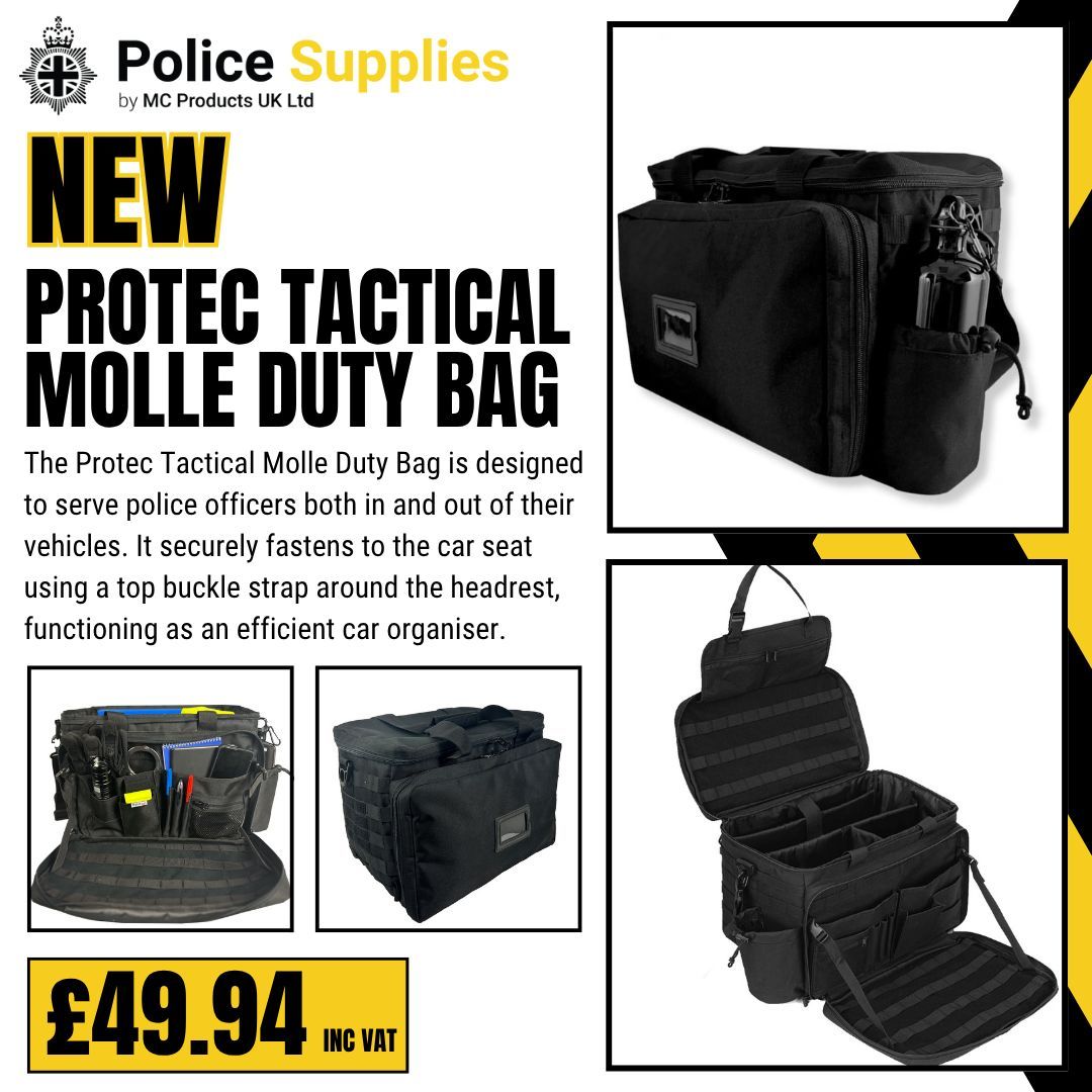 Police_Supplies's tweet image. EXCITING NEWS!
The NEW Protec Tactical Molle Duty Bag has officially arrived, and it’s a must-have for any police officer who needs to stay organised while on the move.
SHOP NOW: police-supplies.co.uk/protec-tactica… 
#protec #newproduct #policesupplies #tacticalbag #policebag #policeofficer
