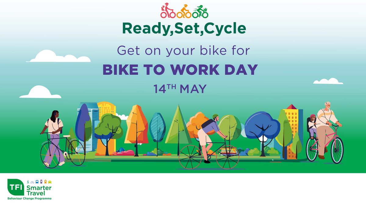 To celebrate Bike to Work Day, for every journey that you cycle, you will receive bonus points. To maximise your Leaderboard potential, keep riding to, from and around work! 🚴

To earn bonus points, log your journeys by 2pm on Thursday 15th May via activetravellogger.ie 🔗