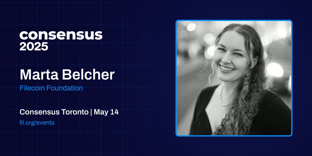 Filecoin Foundation (@filfoundation) on Twitter photo Expecting privacy isn’t new, or innovative, or revolutionary….it’s normal.
FF’s @martabelcher will lead a discussion with <a href="/jswihart/">Josh Swihart 🛡</a> (<a href="/ElectricCoinCo/">Electric Coin Co.</a>), <a href="/matthew_d_green/">Matthew Green is on BlueSky</a> (<a href="/sealance_io/">Sealance</a>), <a href="/jamesmudgett/">James</a> (<a href="/brave/">Brave</a>), and Fahmi Syed (<a href="/MidnightNtwrk/">Midnight</a>) at <a href="/consensus2025/">#Consensus2025</a>!
🗓️ Today @ 2:50 PM Expecting privacy isn’t new, or innovative, or revolutionary….it’s normal.
FF’s @martabelcher will lead a discussion with <a href="/jswihart/">Josh Swihart 🛡</a> (<a href="/ElectricCoinCo/">Electric Coin Co.</a>), <a href="/matthew_d_green/">Matthew Green is on BlueSky</a> (<a href="/sealance_io/">Sealance</a>), <a href="/jamesmudgett/">James</a> (<a href="/brave/">Brave</a>), and Fahmi Syed (<a href="/MidnightNtwrk/">Midnight</a>) at <a href="/consensus2025/">#Consensus2025</a>!
🗓️ Today @ 2:50 PM