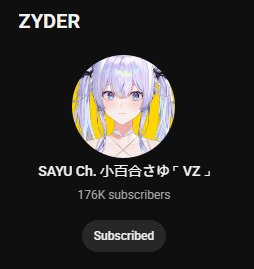 ZYDER คนแรกมาแล้วววว
ขอบคุณที่มาอยู่บ้านหลังน้อยนี้
ด้วยกันนะคั้บต้าวว <a href="/SAYUVtuberTH/">SAYU😈⌜VZ⌟</a> 💜