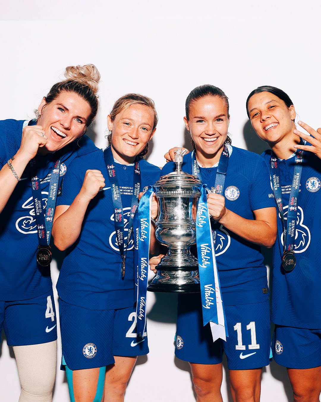لاعبات تشيلسي. (إكس) 