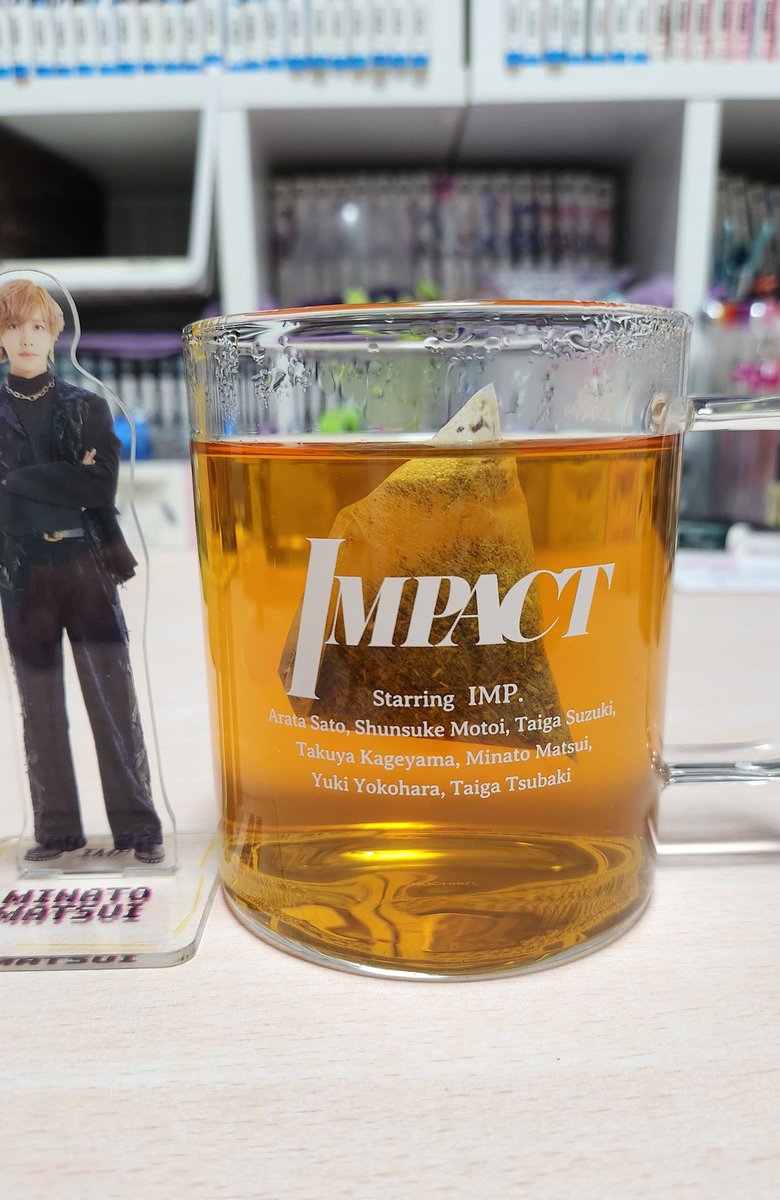 IMPACTグッズのクリアマグカップとってもいいよー