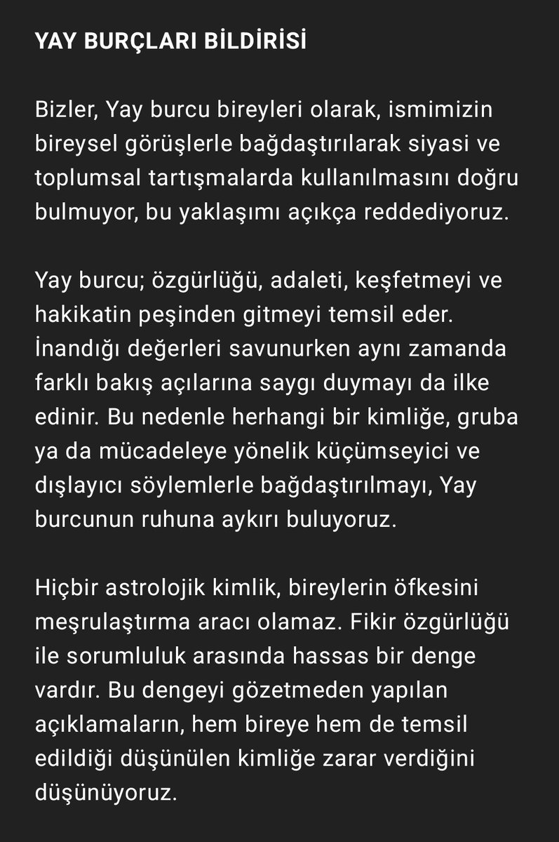 soldaki_sifir9's tweet photo. Yay burçları olarak konuyla ilgili bildirimizi halkımıza sunuyoruz https://t.co/2vza78CGlY