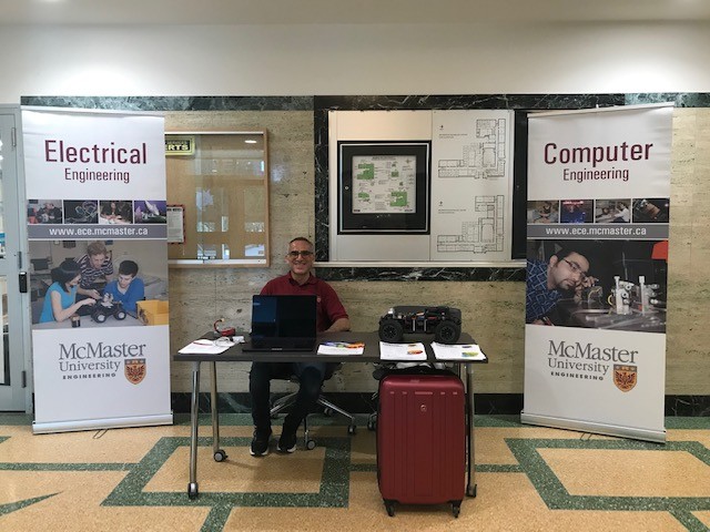Big thanks to our amazing ECE volunteers at #MayAtMac! With 8,200+ attendees, your energy and expertise made our showcase &amp; demos shine — from the JHE tent to the AEV in ITB. 🎮🚗💡 You made the difference. #ThankYouVolunteers #McMasterECE #EngineeringExcellence