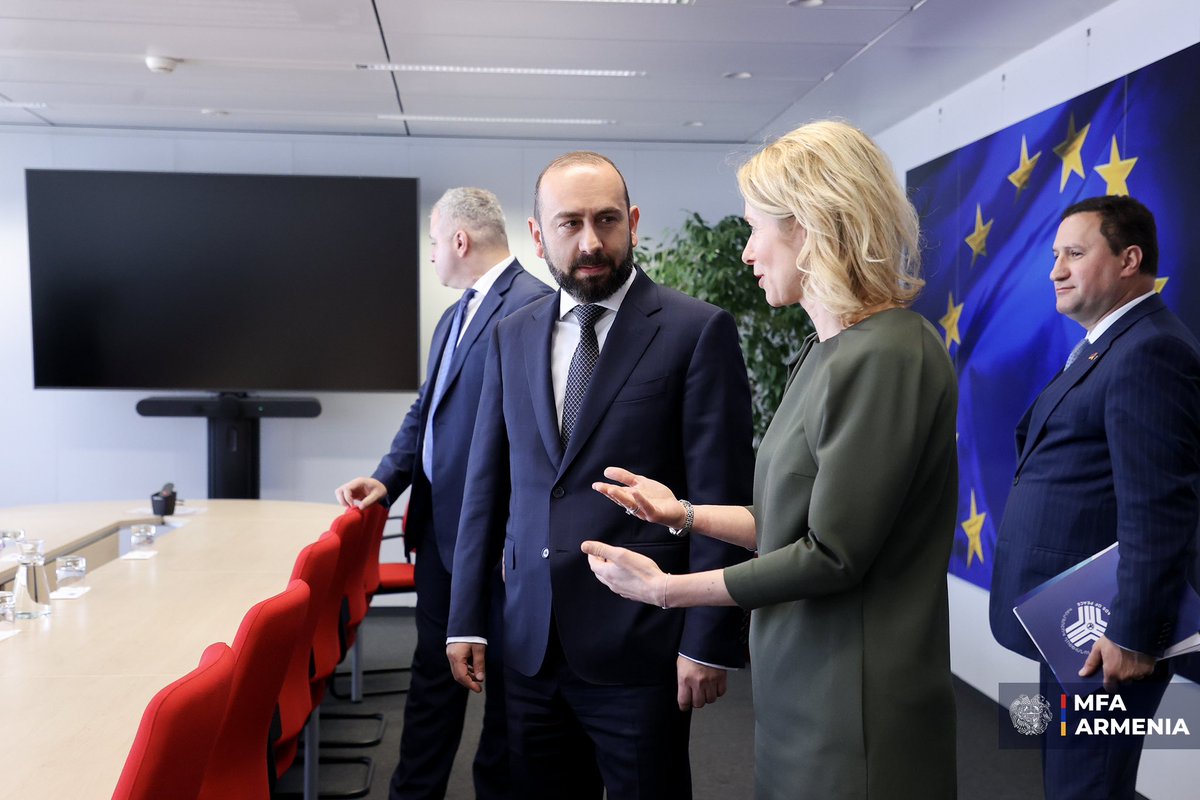Ararat Mirzoyan (@araratmirzoyan) on Twitter photo Frank & promising conversation with <a href="/kajakallas/">Kaja Kallas</a> on our shared vision of deepening #Armenia-#EU partnership & the concrete deliverables we want to achieve jointly. Democracy & fundamental principles of peace are at the core of our partnership, & we have already seen the tangible Frank & promising conversation with <a href="/kajakallas/">Kaja Kallas</a> on our shared vision of deepening #Armenia-#EU partnership & the concrete deliverables we want to achieve jointly. Democracy & fundamental principles of peace are at the core of our partnership, & we have already seen the tangible
