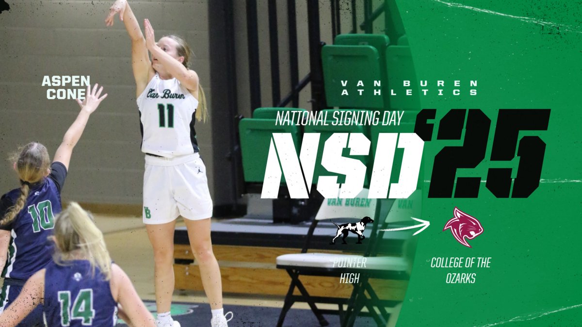 SIGNING DAY!
Congrats to Lady Pointer Aspen Cone who will sign her NLI today to College of the Ozarks!