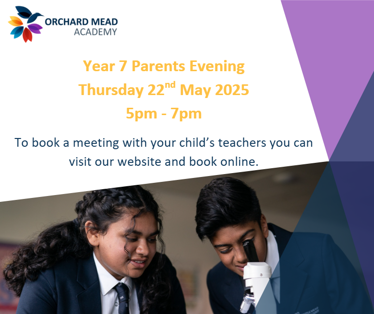 📣 Thursday 22nd May is our Year 7 Parents Evening! Don't miss the chance to speak with teachers and discuss your child's progress. 📷 Book your slots now! 📷 👇