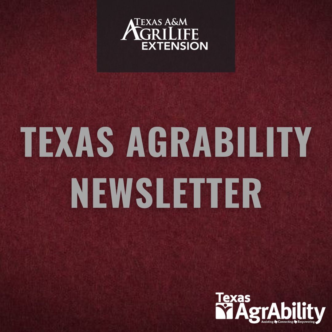 txagrability's tweet photo. Texas AgrAbility News - https://t.co/qBPsMmeaUe https://t.co/7BbxEMAsYM