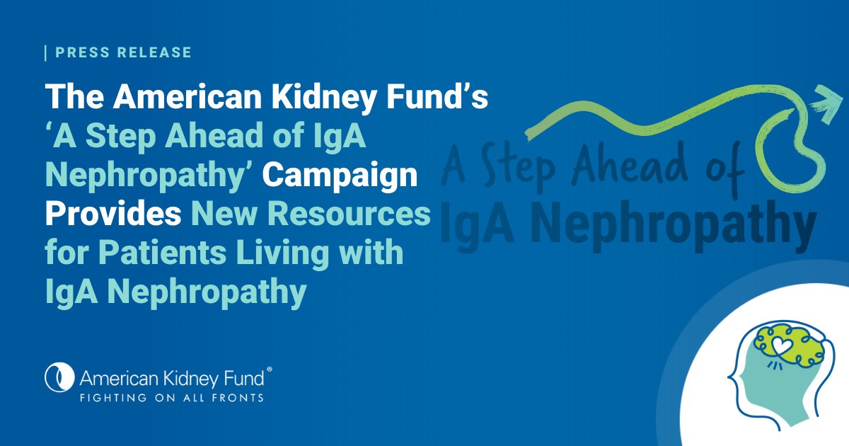 American Kidney Fund (@kidneyfund) on Twitter photo AKF is proud to announce the creation of new educational resources for “A Step Ahead of IgA Nephropathy,” its newly updated educational awareness campaign developed with support from <a href="/NovartisUS/">Novartis US</a>. Learn more about the new resources: kidneyfund.org/article/americ… #IGANAwarenessDay AKF is proud to announce the creation of new educational resources for “A Step Ahead of IgA Nephropathy,” its newly updated educational awareness campaign developed with support from <a href="/NovartisUS/">Novartis US</a>. Learn more about the new resources: kidneyfund.org/article/americ… #IGANAwarenessDay