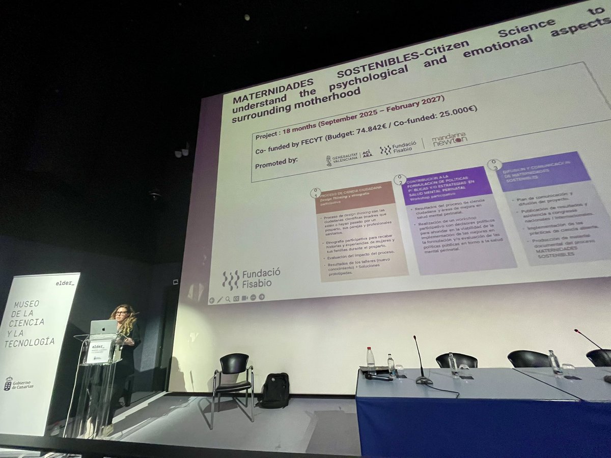The team from <a href="/PFisabio/">Proyectos FISABIO</a> are talking about their projects on #openscience at #EUSEA25. We are very happy to see us on their slides! We are working together in #maternidadessostenibles, a citizen science project funded by <a href="/FECYT_Ciencia/">FECYT</a>