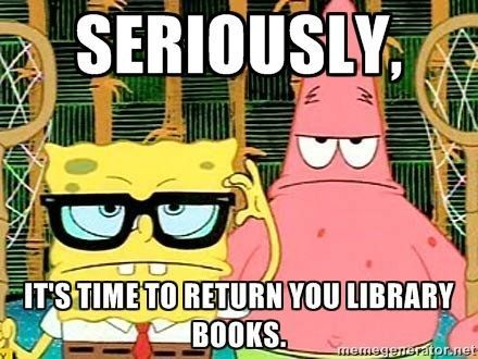 WestsideEl's tweet photo. It's time to return those library books! https://t.co/bGVya5fJ2j