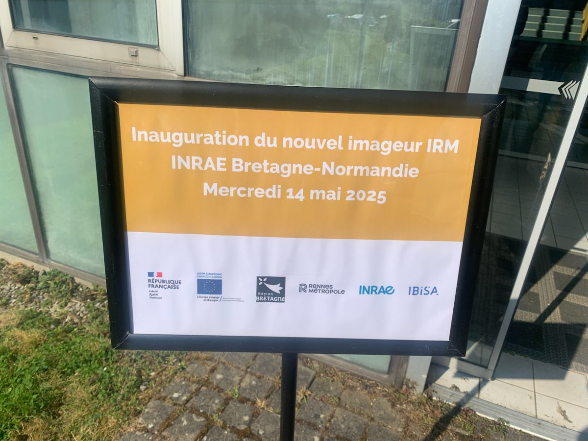 GIS IBiSA (@gis_ibisa) on Twitter photo Le GIS IBiSA participe à l'inauguration du nouvel imageur #IRM sur le site <a href="/INRAE_BzhNdie/">INRAE Bretagne-Normandie</a> Le GIS IBiSA participe à l'inauguration du nouvel imageur #IRM sur le site <a href="/INRAE_BzhNdie/">INRAE Bretagne-Normandie</a>
