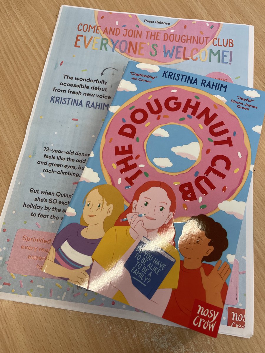 Looking forward to joining #TheDoughnutClub Thanks ⁦⁦<a href="/NosyCrow/">Nosy Crow</a>⁩ !
