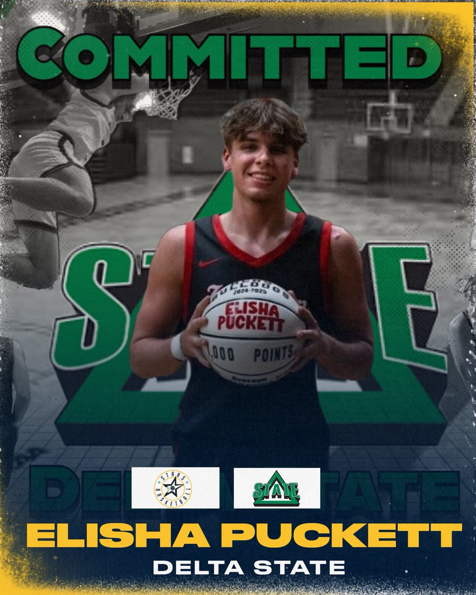 Congratulations to 2025, guard, Elisha Puckett, on his commitment to play at Delta State! 

Elisha had a special high school career at Hickman County and is now joining a good D2 program in the Gulf South Conference located in Cleveland, MS. 

Congratulations, Elisha! ⭐️