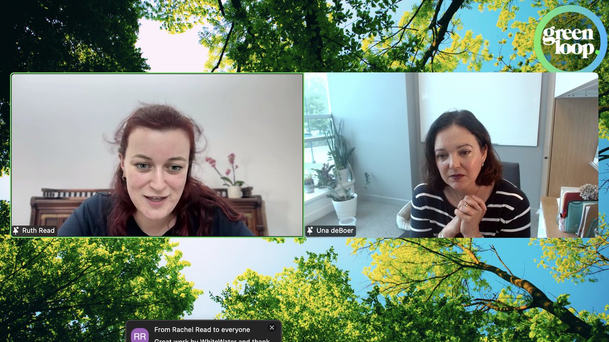 Blooloop's tweet image. Great #greenloop session with Una de Boer, @WhiteWaterWest on how to do good green marketing. Authenticity and transparency is key - you don't need perfection, just need to begin.
