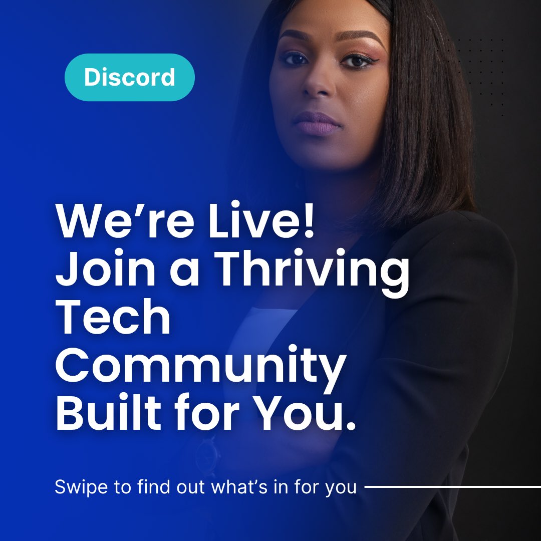 CodegarageA's tweet image. 🎉 We’ve built something just for YOU — and it’s finally here!
Introducing our new community spaces on Discord and LinkedIn— a place where tech talent from Africa connects, collaborates, and levels up 🌍💼
Join us on Discord: discord.gg/c5zBmfPn
linkedin.com/groups/1466303…