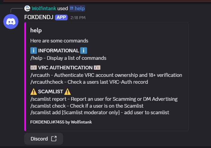 #Vrcdj #VRC 
Been having fun working on a util bot directed at vrc clubs and djs. Or vrc communities in general with a global auth and scamlist bc i thought itd be funny