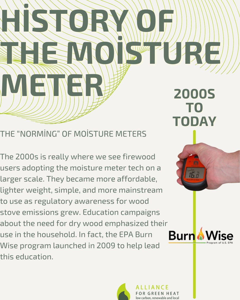 ForGreenHeat's tweet image. It might not immediately sound like a riveting topic, but the history of the moisture meter is important to understand!  We began our timeline in the &quot;Early 1900s,&quot; but there is a rich scientific history that laid the foundation for this work.