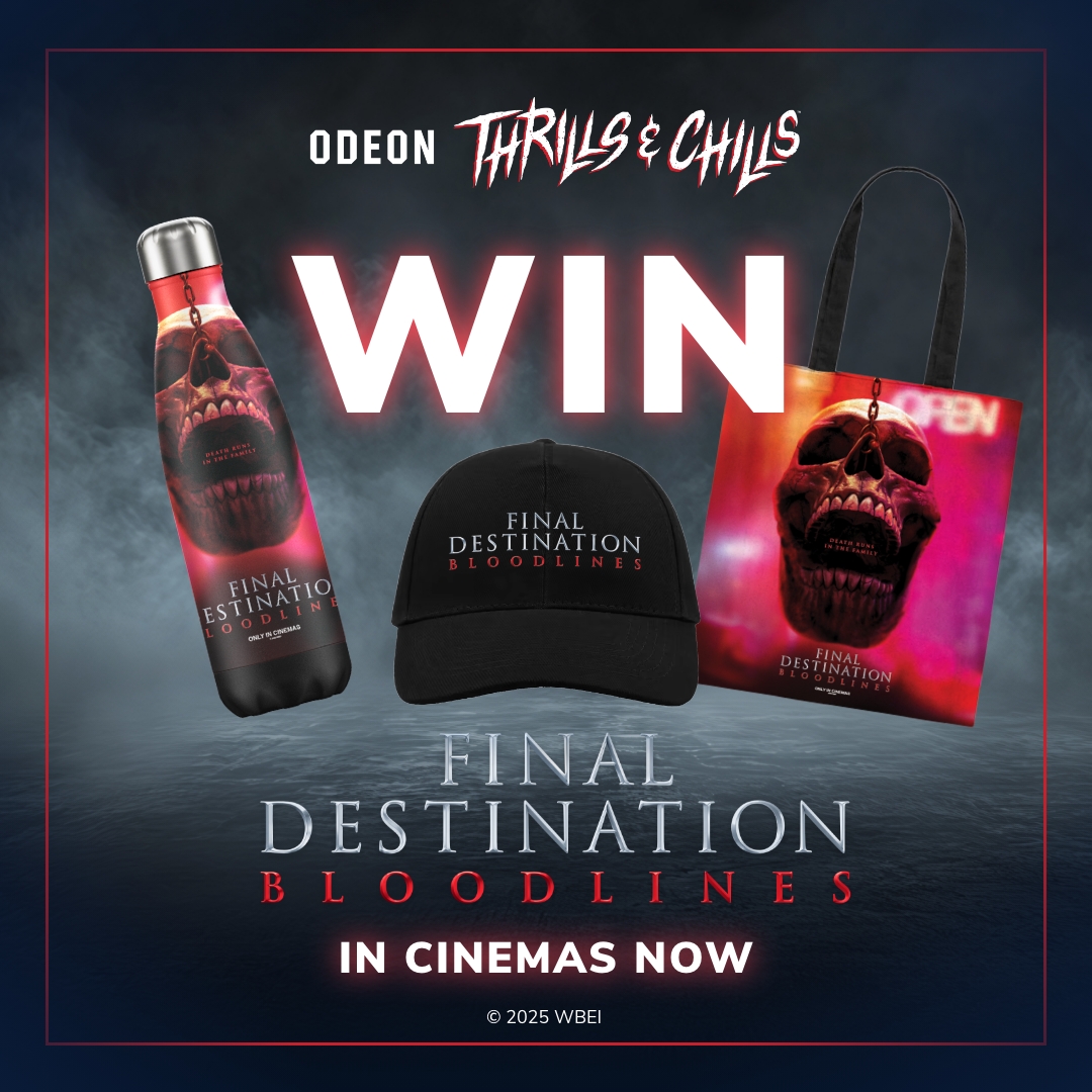 To celebrate the release of Final Destination: Bloodlines, we're giving you the chance to WIN* an awesome merch bundle! 🎬💀

All you have to do is follow us on X, repost, and tag a friend who’d survive the craziest death traps! 🎉

Catch Final Destination: Bloodlines on the big