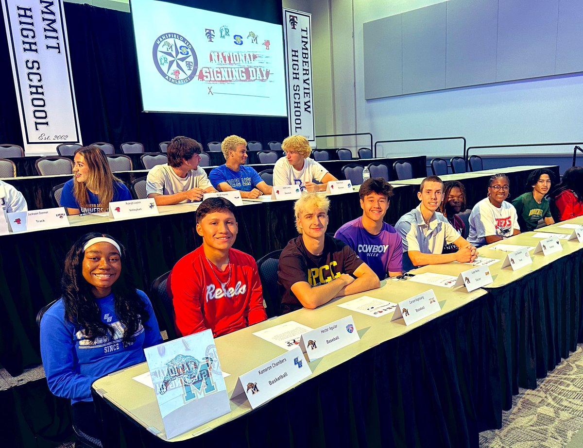 Brooke Brittain (@_brookebrittain) on Twitter photo May <a href="/MISDathletics/">MISD Athletics Dept.</a> Signing Day!
We are SO excited to celebrate our <a href="/TigersMansfield/">Mansfield HS Tigers</a> college bound student athletes! May <a href="/MISDathletics/">MISD Athletics Dept.</a> Signing Day!
We are SO excited to celebrate our <a href="/TigersMansfield/">Mansfield HS Tigers</a> college bound student athletes!