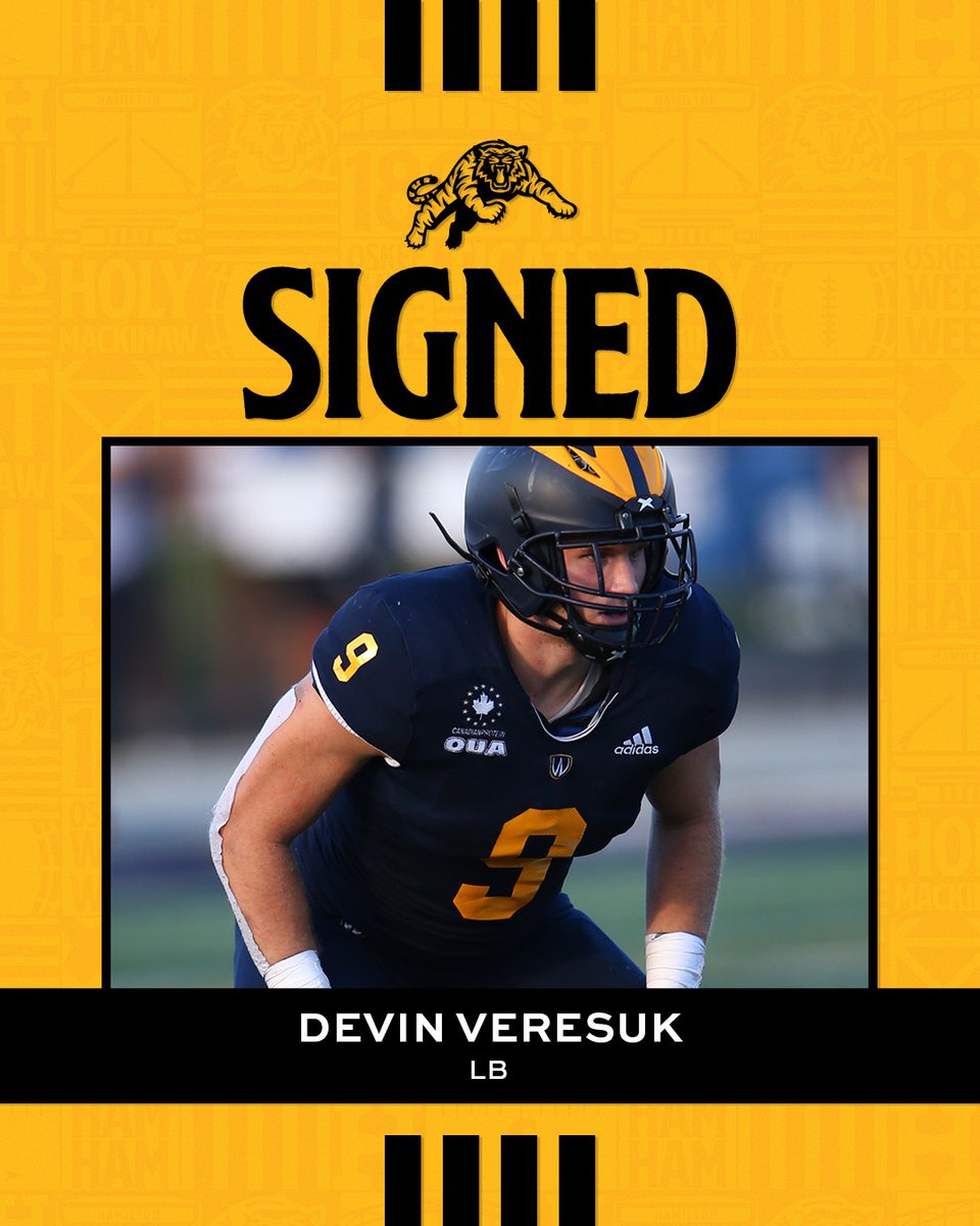 We've signed 2025 CFL Draft Pick Devin Veresuk! 

🗞️ | bit.ly/43djIOn

<a href="/WindsorLancers/">Windsor Lancers</a>