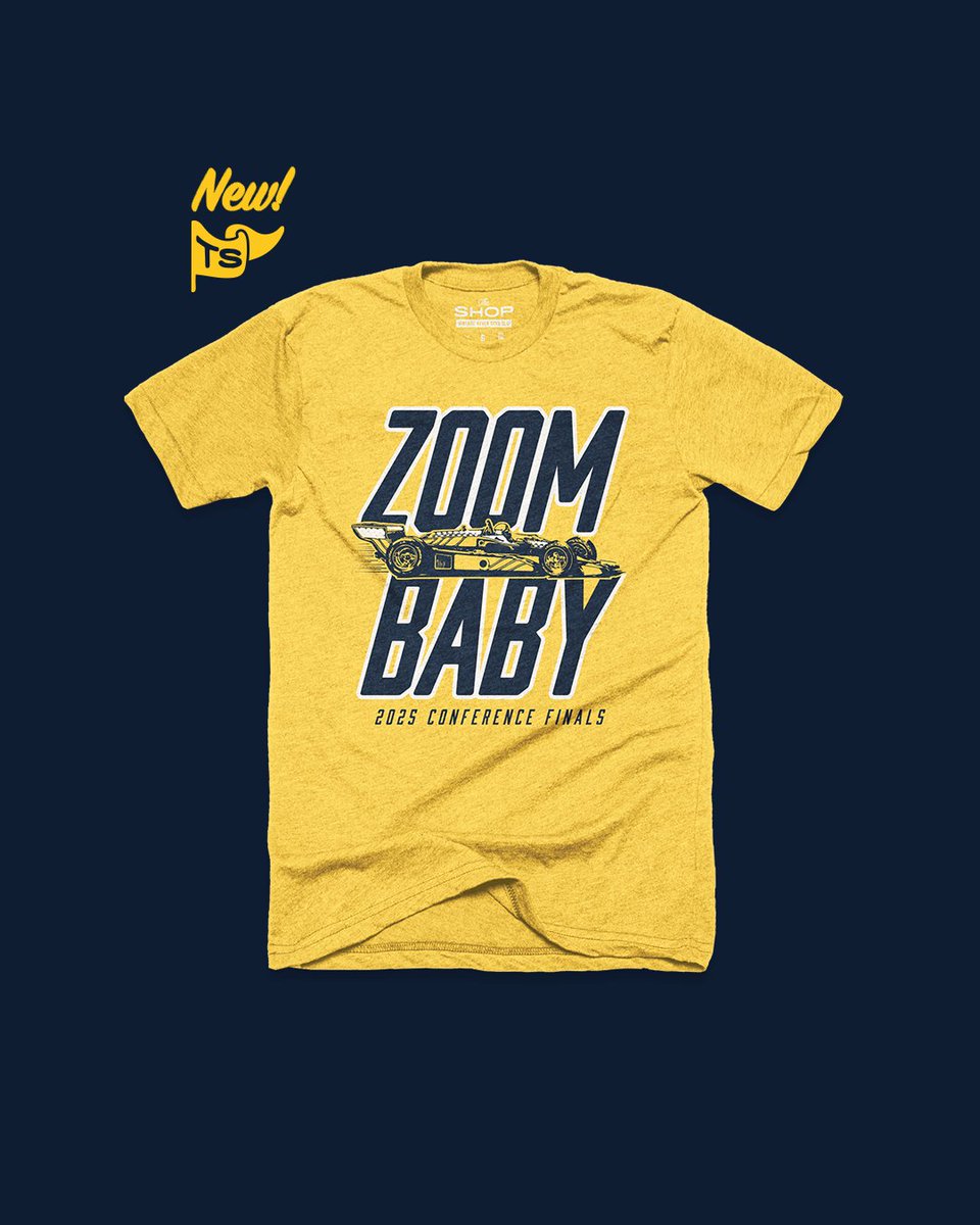 ZOOM BABY!! We're officially getting basketball and the 500 on the same day! Grab this tee online now, in stores before Game 1 and at IMS race weekend! And it's 25% off! #Indiana 

theshopindy.com/collections/bl…
