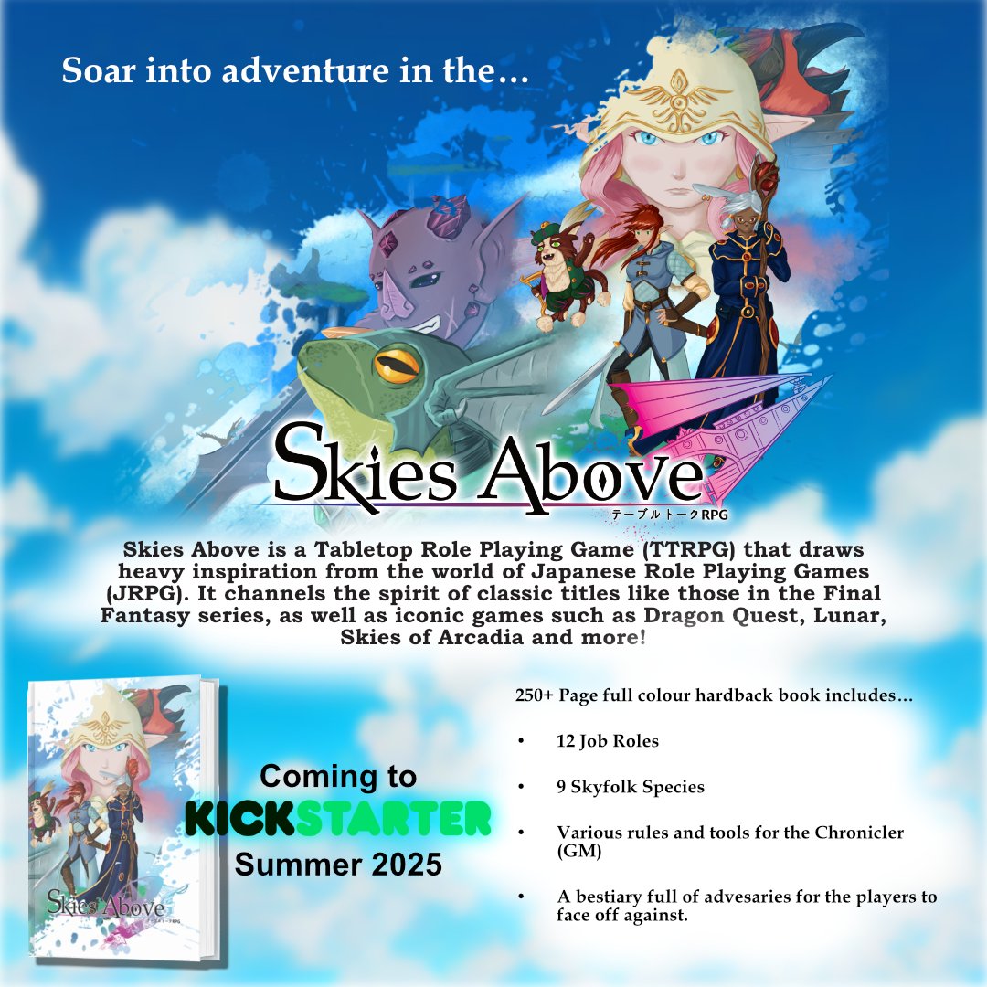 Lost Haven Art - Comms Open! (@losthavenart) on Twitter photo If you're looking to try out a JRPG inspired TTRPG then my Ashcan (Work In Progress) version is available via Itch. The Ashcan has enough there to play 11/12 Job Classes, leveling up information, crafting mechanics, monsters, some lore and magic. If you're looking to try out a JRPG inspired TTRPG then my Ashcan (Work In Progress) version is available via Itch. The Ashcan has enough there to play 11/12 Job Classes, leveling up information, crafting mechanics, monsters, some lore and magic.