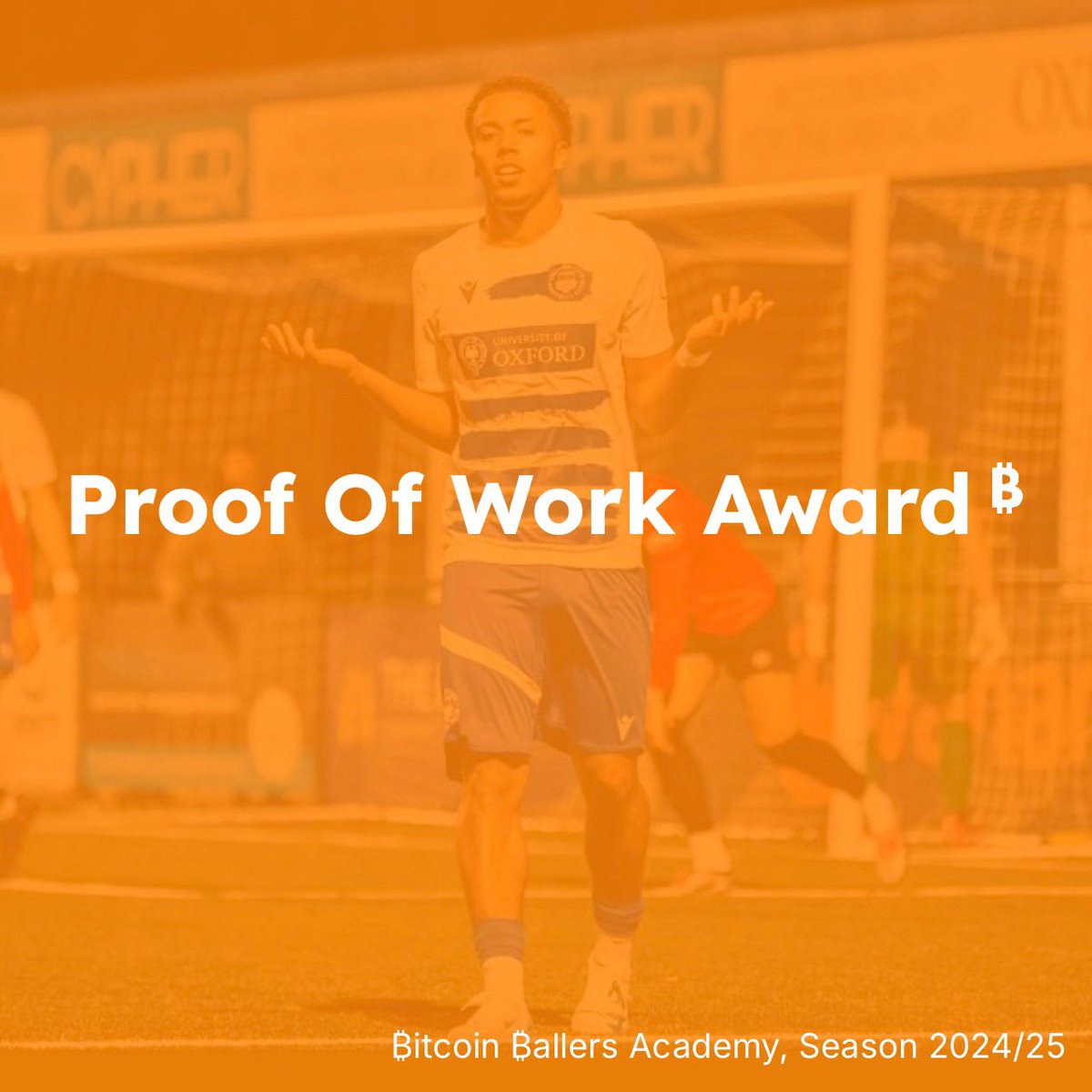 JosiasCarbon's tweet image. ₿itcoin ₿allers Academy Proof Of Work Award for Season 2024/25 goes to none other than ₿aller Carbon ⚽️🏆🧡

4️⃣0️⃣ x Appearances ⏳
5️⃣ x Goals ⚽️
6️⃣ x Assists 🅰️
🏆 x Young Player of the Season

#BallerCarbon #BitcoinBallersAcademy #ProofOfWork #Value4Value #Sats4Stats #Bitcoin…
