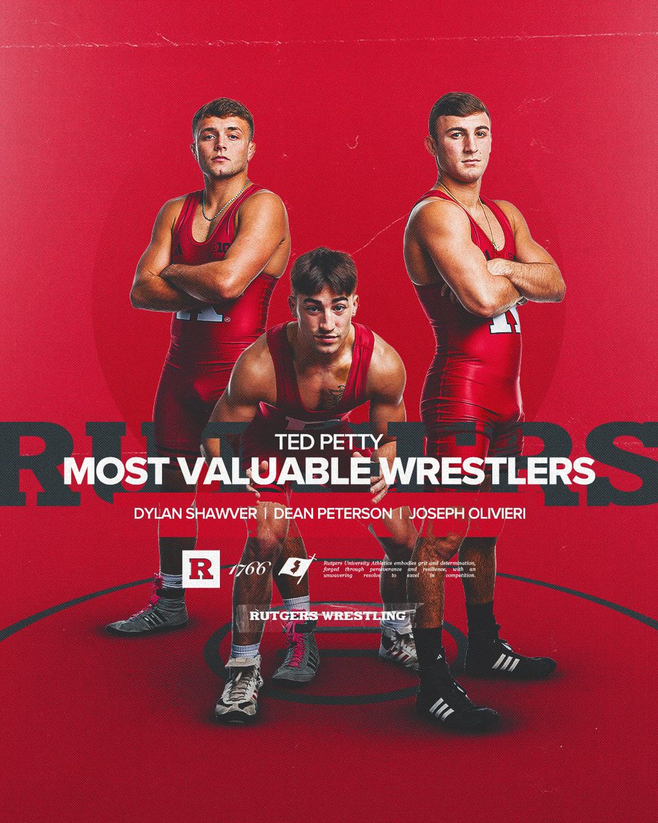 Our Ted Petty Most Valuable Wrestlers are Joseph Olivieri, Dean Peterson and Dylan Shawver!

All three advanced to the Blood Round at this year’s <a href="/NCAAWrestling/">NCAA Wrestling</a> Championships and helped us to our highest <a href="/nwcawrestling/">NWCA</a> final dual ranking (No. 11) since 2015-16!