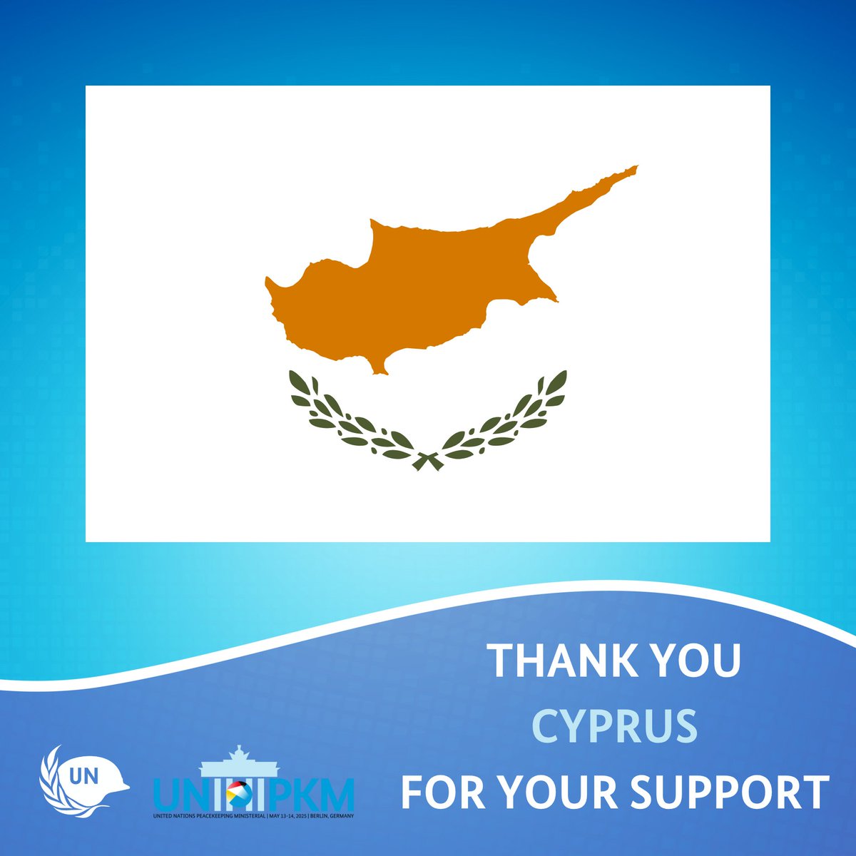 Cyprus pledged to conduct a basic demining training to protect civilians and strengthen the safety &amp; security of peacekeepers. Also pledged to conduct a training course on #WomenPeaceSecurity on the integration of gender perspective in operations. #PKMinisterial #PKM2025