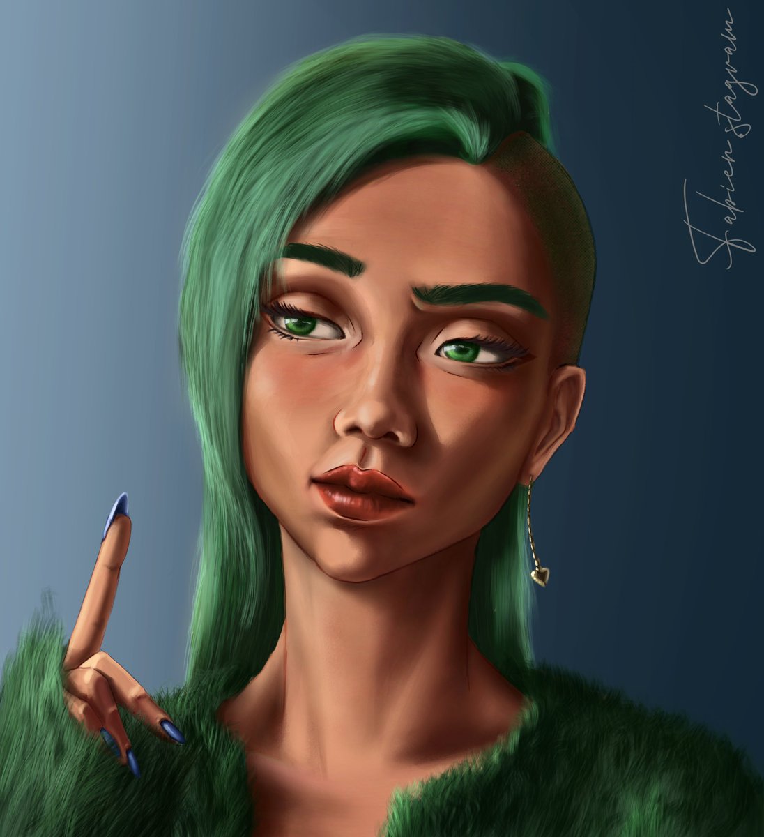 fabien_stagram's tweet image. My last portrait, I love it !
She’s Blue, one of my ocs.

#digitalart #portrait #sidecut #girl #ocdrawing #originalcharacter
