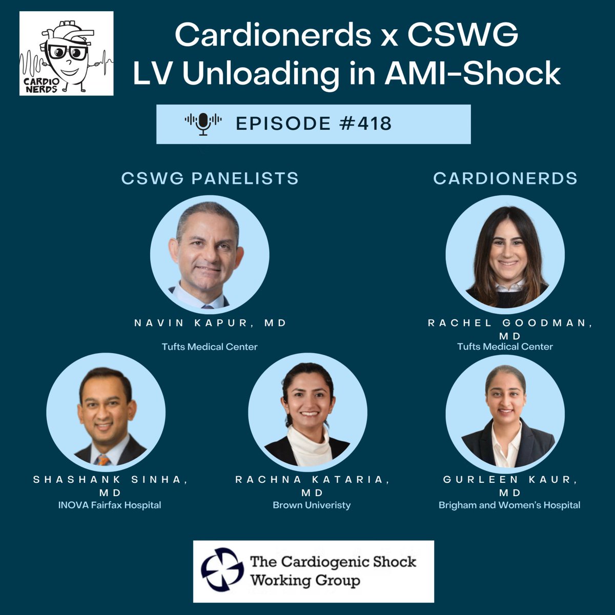 Daniel Ambinder, MD (@dr_danmd) on Twitter photo 🚑 Shock Talk Just Got Real!
🎧 418. <a href="/CardioNerds/">CardioNerds</a> x <a href="/CSWorkingGroup/">The Cardiogenic Shock Working Group</a>: LV Unloading in AMI Shock
<a href="/Gurleen_Kaur96/">Gurleen Kaur, MD</a> <a href="/goodmra1/">Rachel Goodman</a> <a href="/NavinKapur4/">Navin Kapur</a>, <a href="/ShashankSinhaMD/">Shashank Sinha, MD, MSc, FACC, FAHA, FHFSA</a> <a href="/rachkataria/">Rachna Kataria, MD</a> break down updated AMI shock guidelines & the Class 2A role of transvalvular flow pumps
cardionerds.com/418-cardionerd… 🚑 Shock Talk Just Got Real!
🎧 418. <a href="/CardioNerds/">CardioNerds</a> x <a href="/CSWorkingGroup/">The Cardiogenic Shock Working Group</a>: LV Unloading in AMI Shock
<a href="/Gurleen_Kaur96/">Gurleen Kaur, MD</a> <a href="/goodmra1/">Rachel Goodman</a> <a href="/NavinKapur4/">Navin Kapur</a>, <a href="/ShashankSinhaMD/">Shashank Sinha, MD, MSc, FACC, FAHA, FHFSA</a> <a href="/rachkataria/">Rachna Kataria, MD</a> break down updated AMI shock guidelines & the Class 2A role of transvalvular flow pumps
cardionerds.com/418-cardionerd…