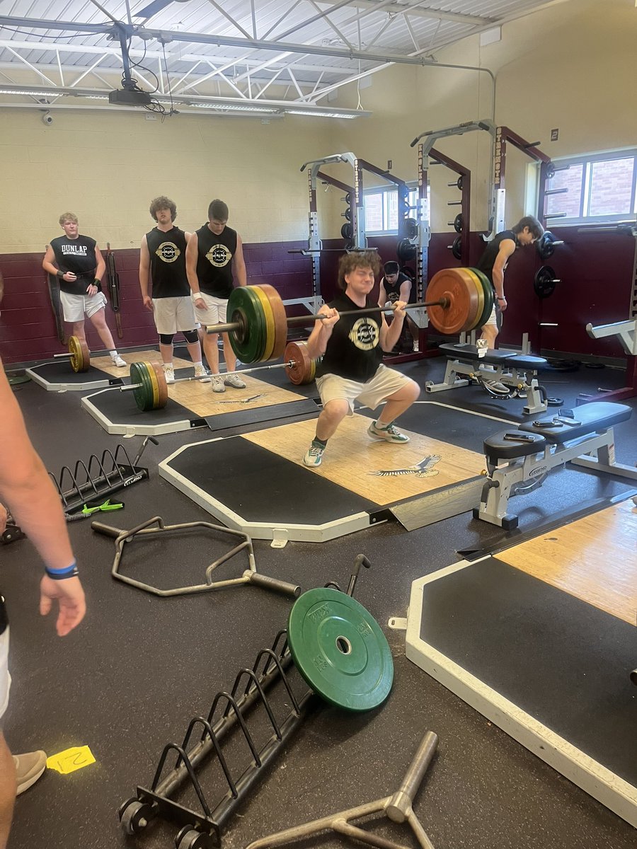 DunlapFootball's tweet image. Day 3 of final testing #RollEags
