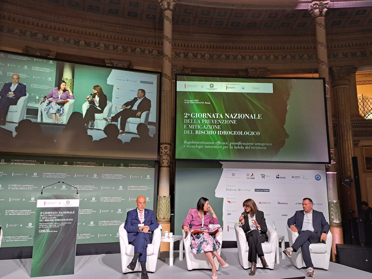 Il Segretario Generale #GaiaCheccucci interviene alla 2° Giornata nazionale della prevenzione e mitigazione del #rischioidrogeologico, organizzata da <a href="/FondazioneCNI/">FondazioneCNI</a> e <a href="/cngeologi/">Cons. Naz. Geologi</a>, tra i temi trasformazioni del territorio e incremento dei fattori di rischio #ABDAS