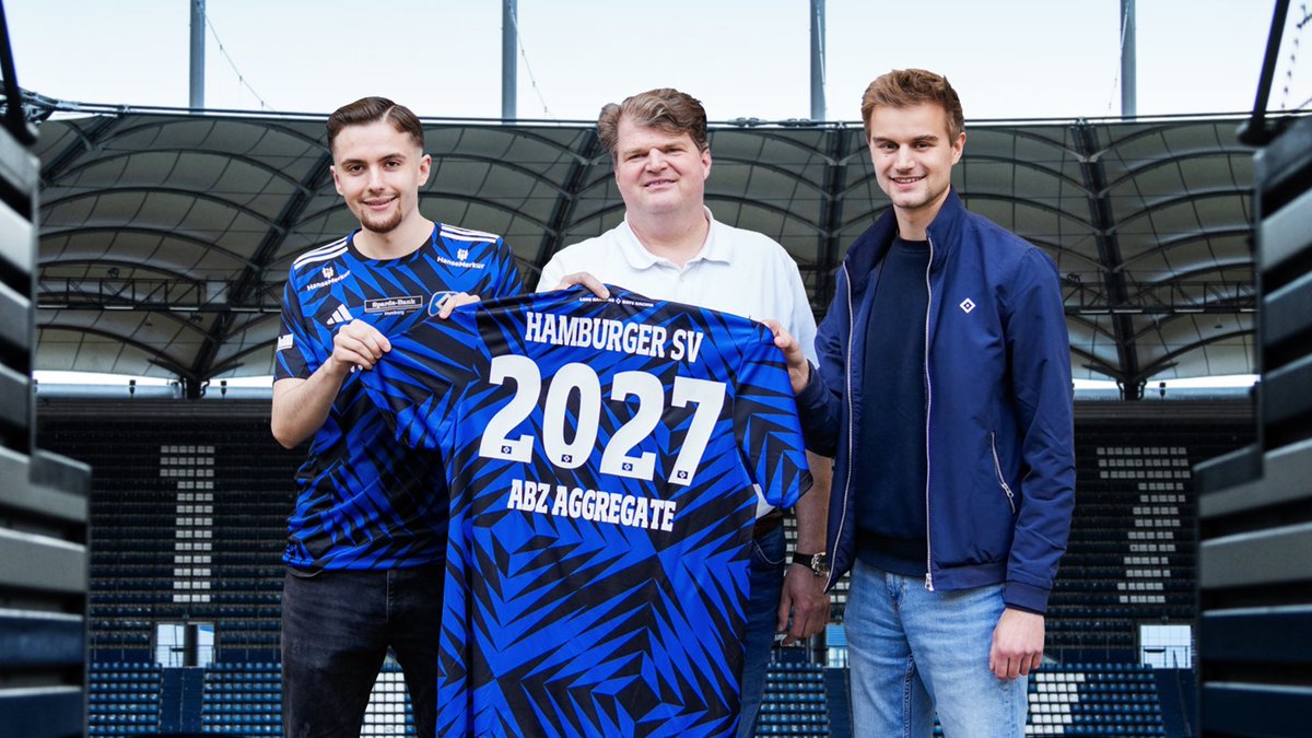 Gemeinsam für den Nachwuchs: Bis 2027 unterstützt ABZ Aggregate-Bau unseren Nachwuchsbereich als Nachwuchsförderer! Ein starkes Zeichen! 📈🔷 

Zur Meldung ➡️ hsv.link/ABZAggregate 📝 Auf eine erfolgreiche Zeit! 🤝

#HSVeSports #eZwote #nurderHSV #ABZAggregate2027