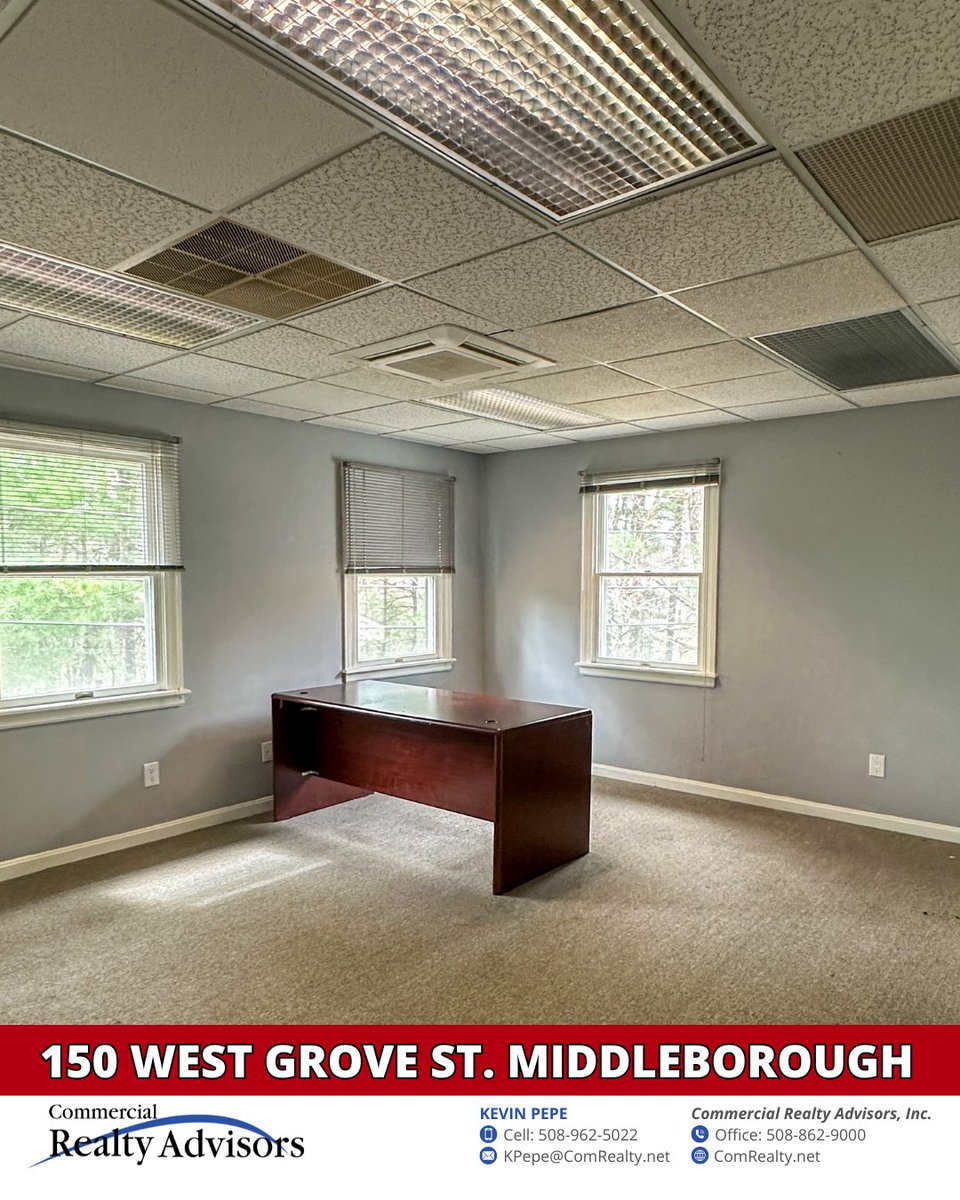 ComRealtyNet's tweet image. 📍 150 West Grove Street, Middleboro
🏢 4,261 SF Professional Office Building
🌬️ Forced Air Heating | ❄️ Central A/C
🚗 Ample Parking | 🙌 Prime Location
💸 $749,000

#CommercialRealEstate 

l8r.it/jH1P