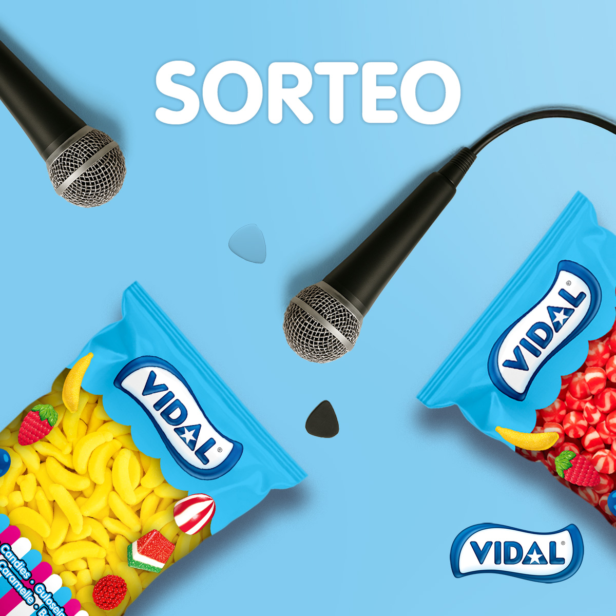 🎤✨ ¡SORTEO EUROVISIÓN EXPRESS! ✨🍬

¿Listos para la noche más musical del año? 🎶

Sorteamos 4 kg de golosinas para que vivas Eurovisión a lo grande 😍🍭

Para participar:
1️⃣ Sigue a <a href="/Vidal_Golosinas/">Vidal Golosinas</a> 
2️⃣ Dale RT a este tweet
3️⃣ Menciona a dos personas con las que verías
