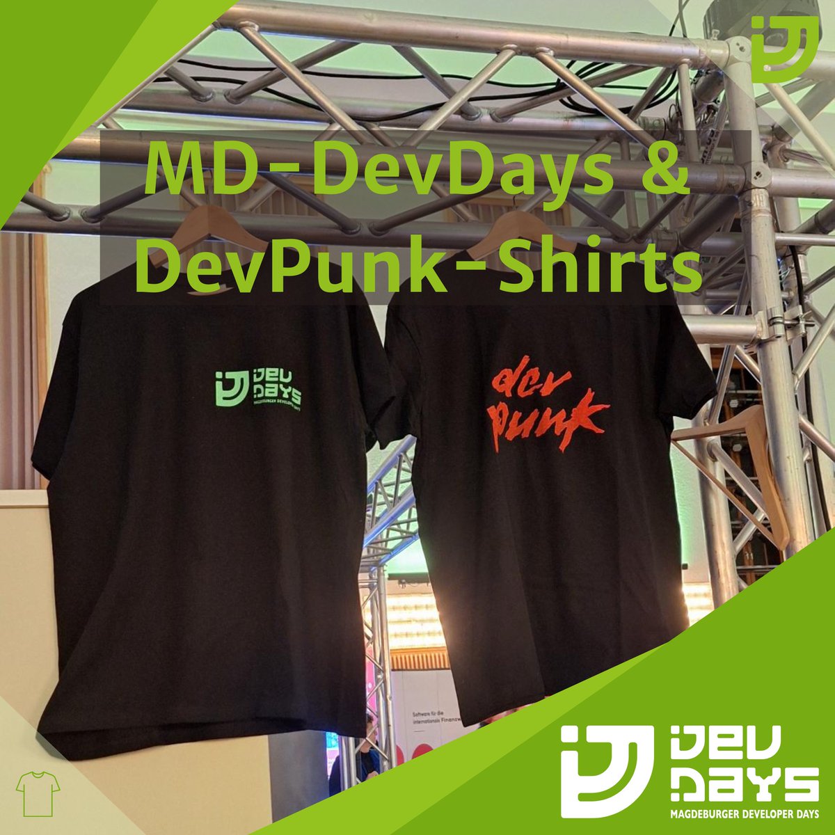 Magdeburger Developer Days (@devdaysmd) on Twitter photo In diesem Jahr gibt’s eine Premiere: Erstmals könnt ihr euch offizielle T-Shirts der MD-DevDays sichern!
Stylisch, bequem und das perfekte Andenken an die MD-DevDays 2025.
📷Jetzt T-Shirt vorbestellen: forms.office.com/e/3wbbdTBh0j
#mddevdays #mddevdays25 In diesem Jahr gibt’s eine Premiere: Erstmals könnt ihr euch offizielle T-Shirts der MD-DevDays sichern!
Stylisch, bequem und das perfekte Andenken an die MD-DevDays 2025.
📷Jetzt T-Shirt vorbestellen: forms.office.com/e/3wbbdTBh0j
#mddevdays #mddevdays25