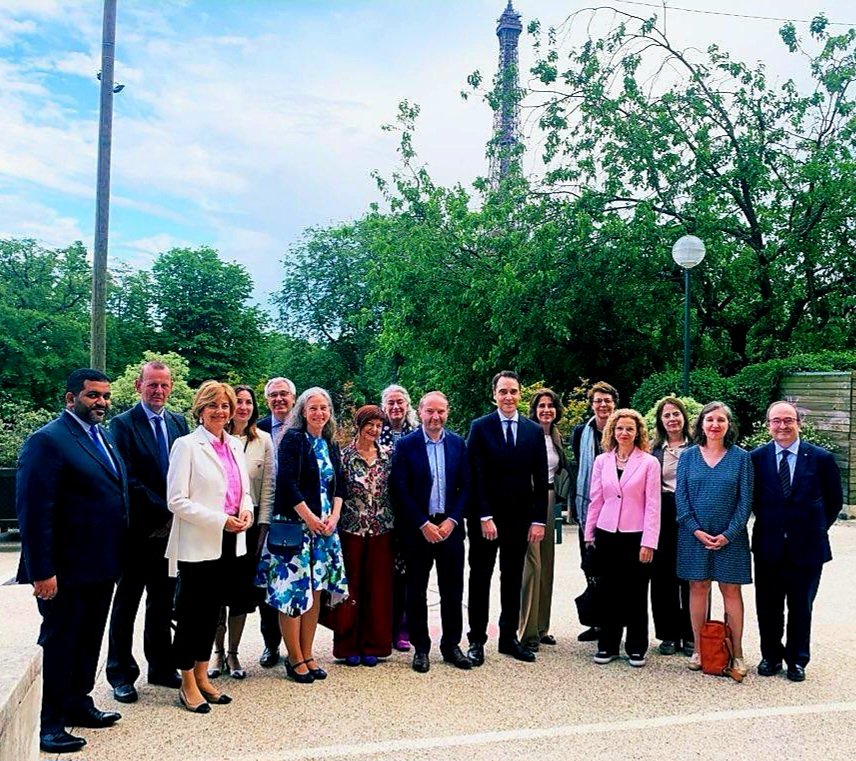 Le mur de Berlin. Un monde divisé. A powerful and moving exhibition, filled with lessons humanity must remember to avoid repeating its past mistakes. A heartfelt tribute to freedom and the enduring human struggle to protect it. 
Thank you dear <a href="/GermanAmbUNESCO/">Ambassador Kerstin Pürschel</a>
