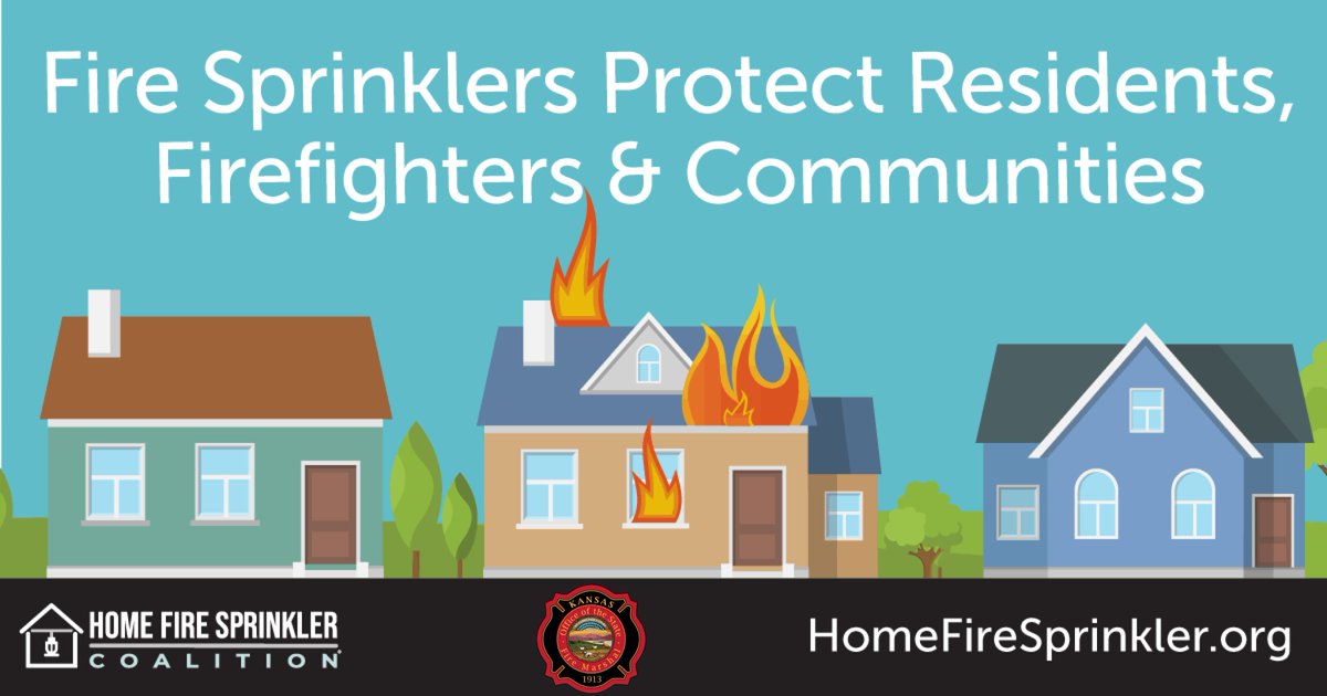 Home fire sprinklers can reduce construction costs, protect residents, firefighters and communities. #HomeFireSprinklerWeek