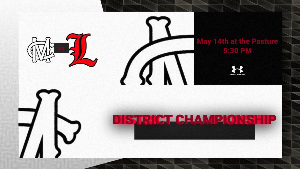 District Championship Gameday!  First pitch is at 5:30 pm at Lindy Richardson Stadium.

#BetterEveryDay
